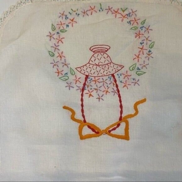 Lot of 3 Vintage Dresser Scarves Table Runners Embroidery Cross Stitch - Picture 3 of 7